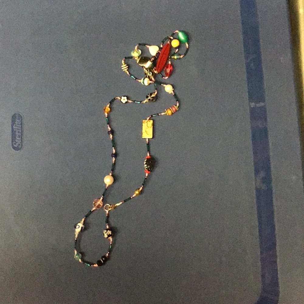 BeadSoup Jewelry… Long Necklace w/ Silver and Gold Accents  .... X44